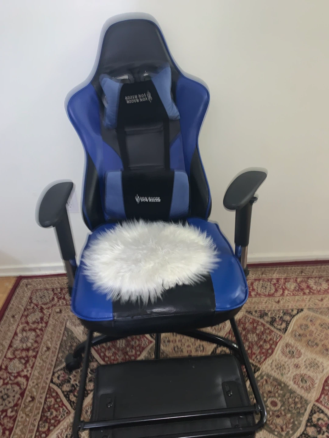 Von Racer Gaming Chair - Blue & Black - photo 3