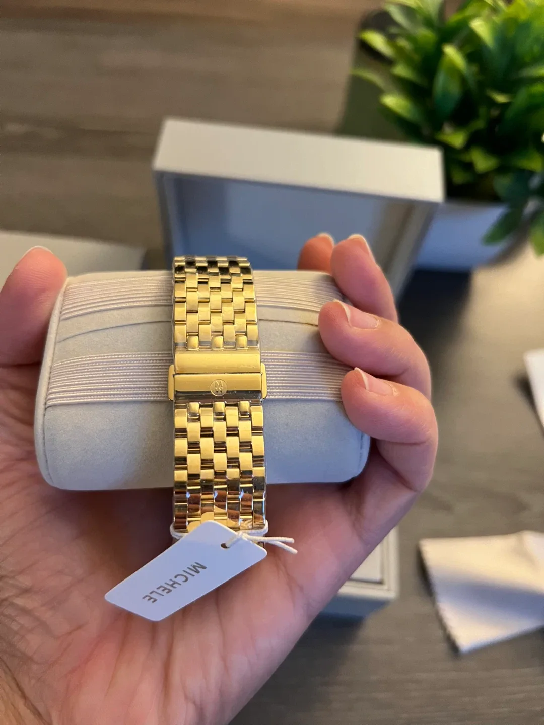 Michele Deco Gold Watch with Box image indicator(4)