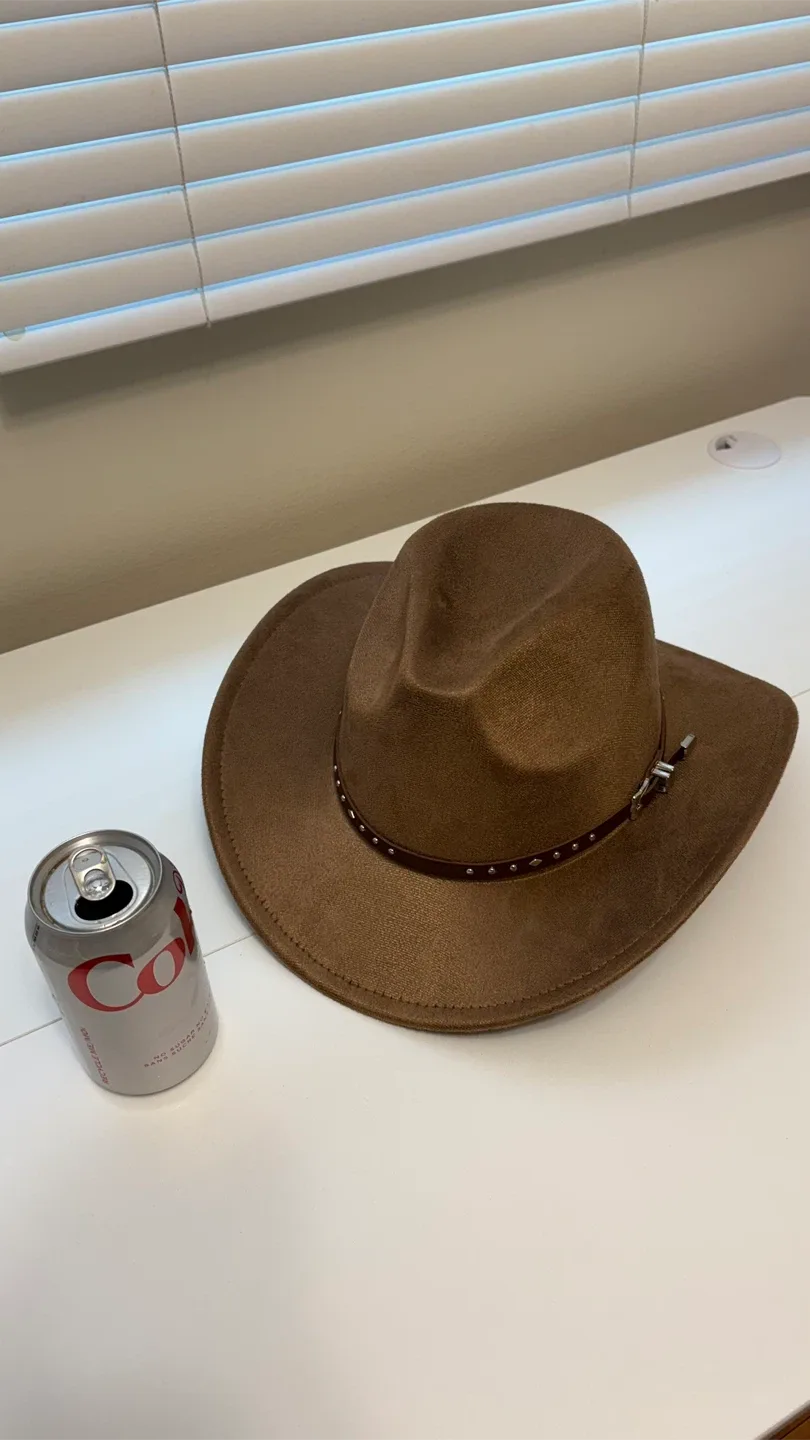 LA Express Brown Cowboy Hat - One Size thumbnail