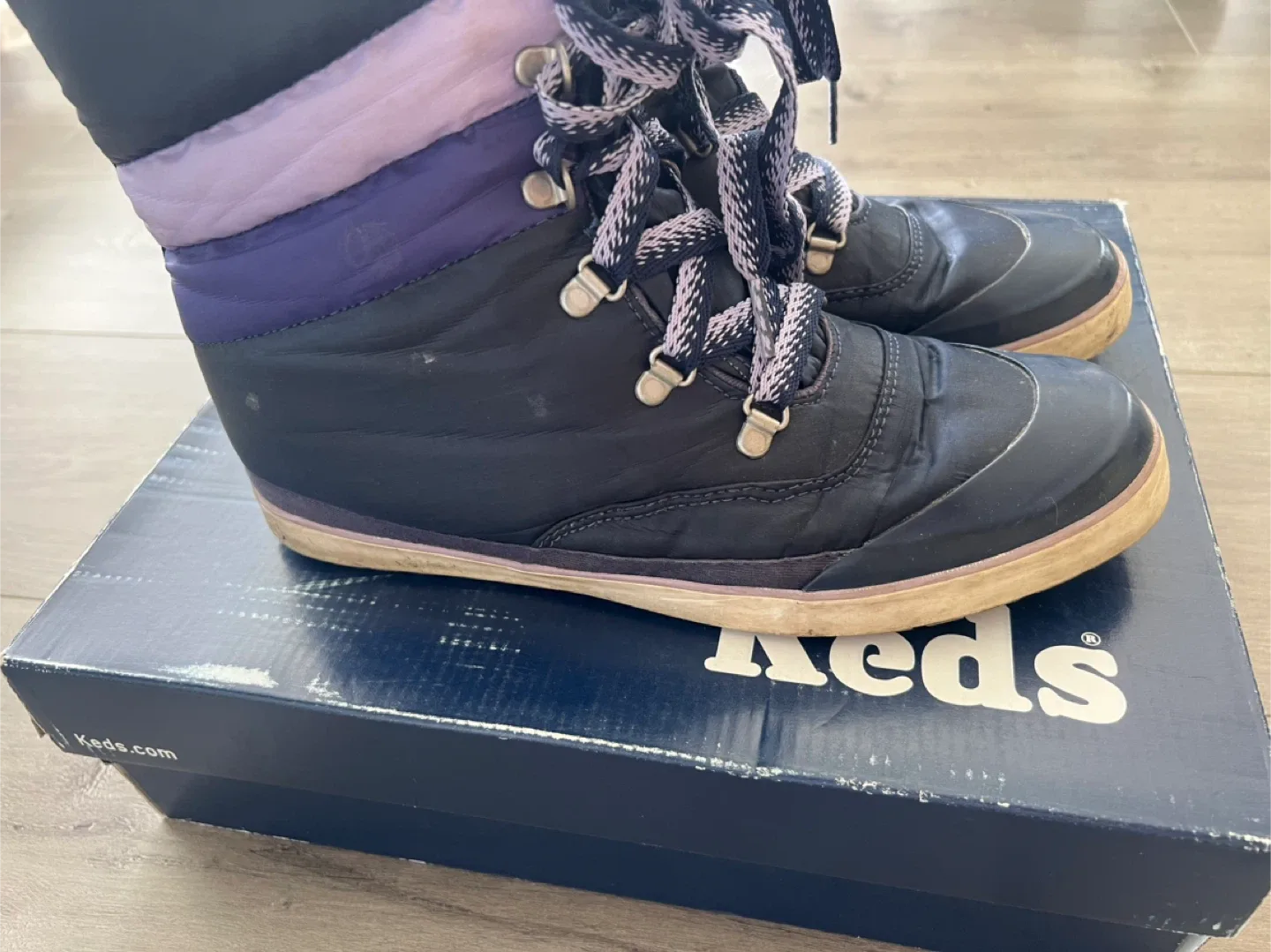 Keds Cream Puff Navy Boot - Women's 8 M image indicator(4)