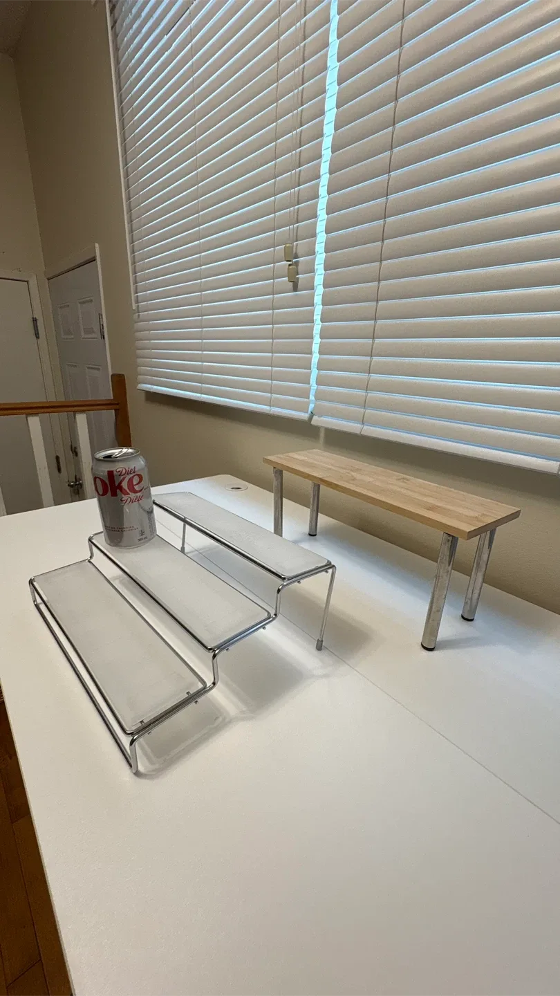 Acrylic Display Risers & Wooden Bench thumbnail