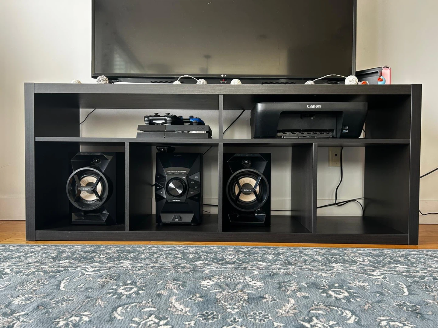 Black TV Stand / Entertainment Unit - photo 3