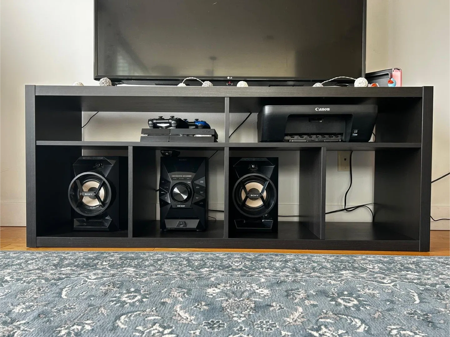 Black TV Stand / Entertainment Unit image indicator(3)