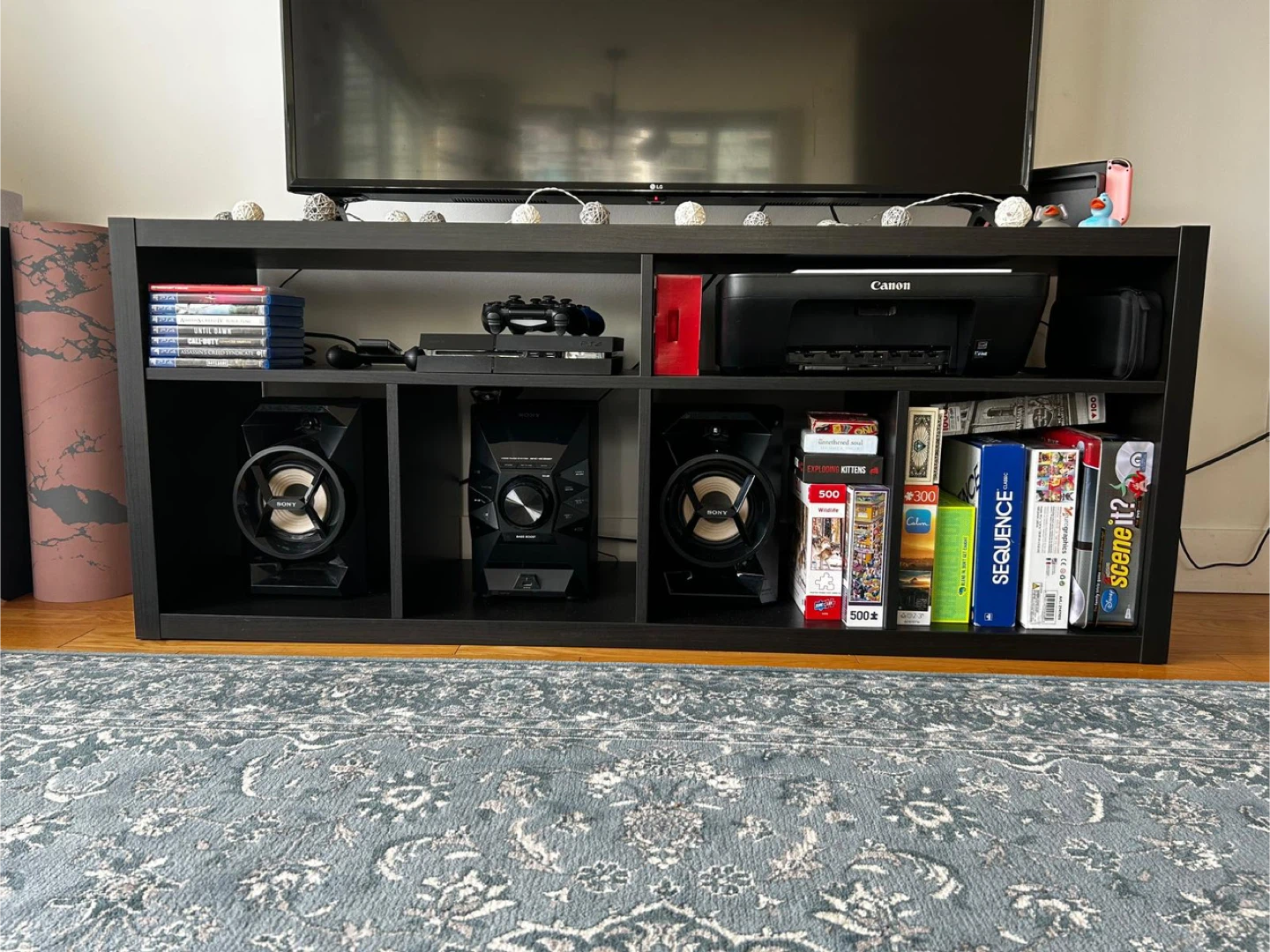 Black TV Stand / Entertainment Unit - photo 4