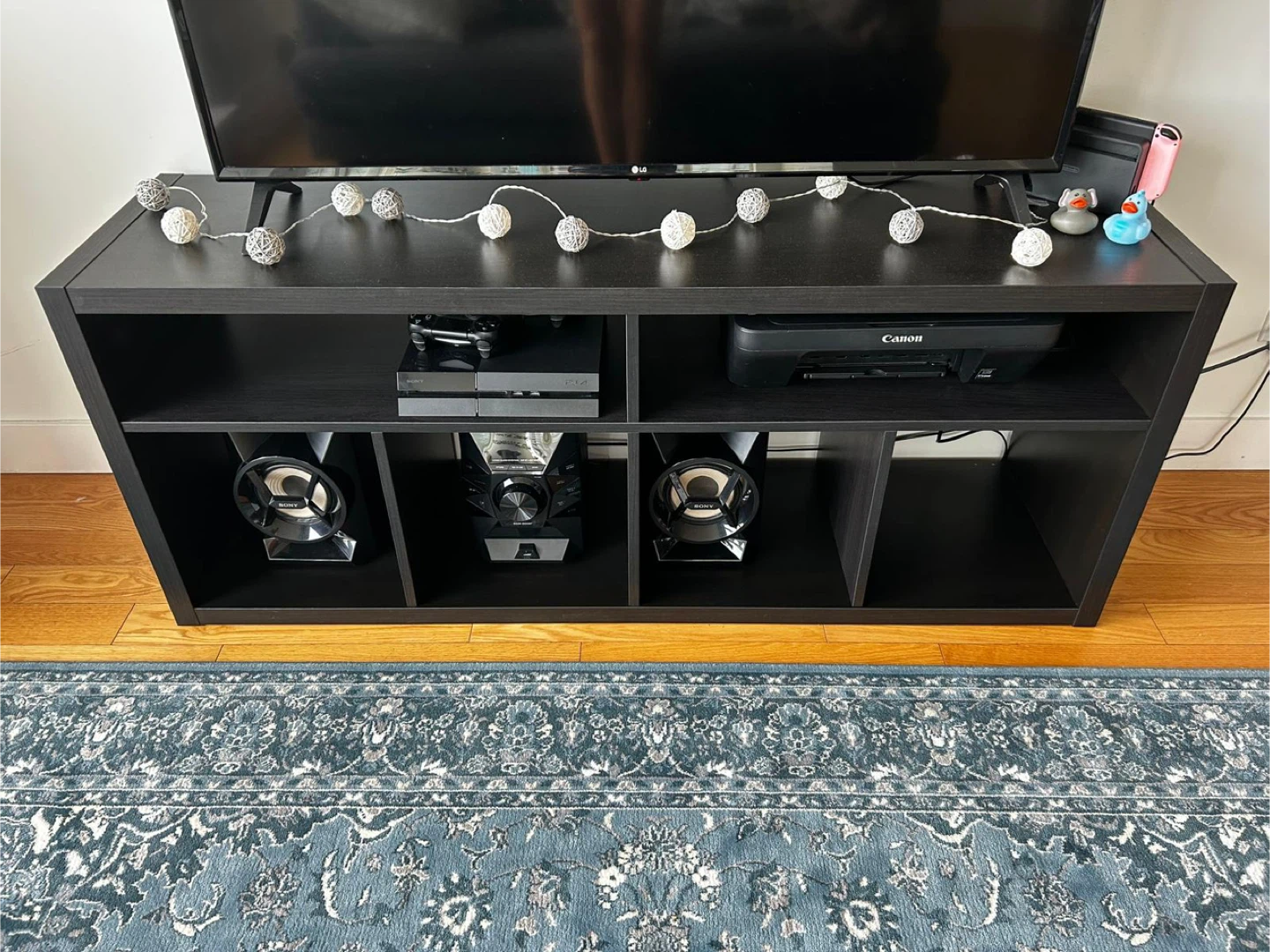 Black TV Stand / Entertainment Unit