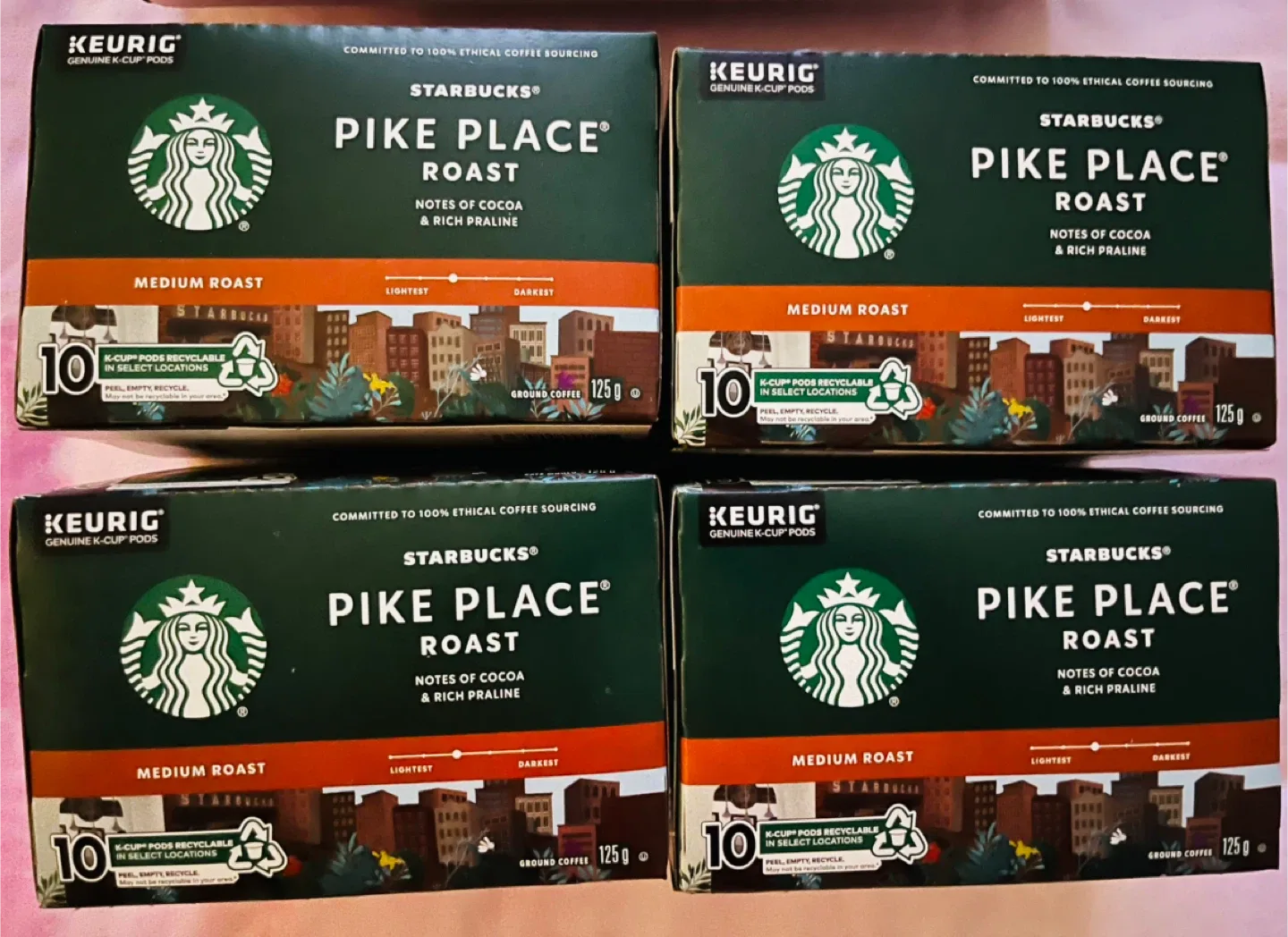 All 4 boxes!Starbucks Pike Place Roast K-Cups thumbnail