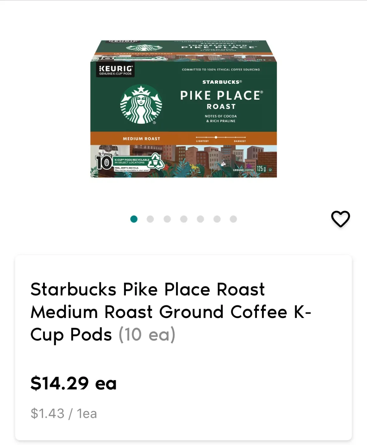 All 4 boxes!Starbucks Pike Place Roast K-Cups image indicator(3)