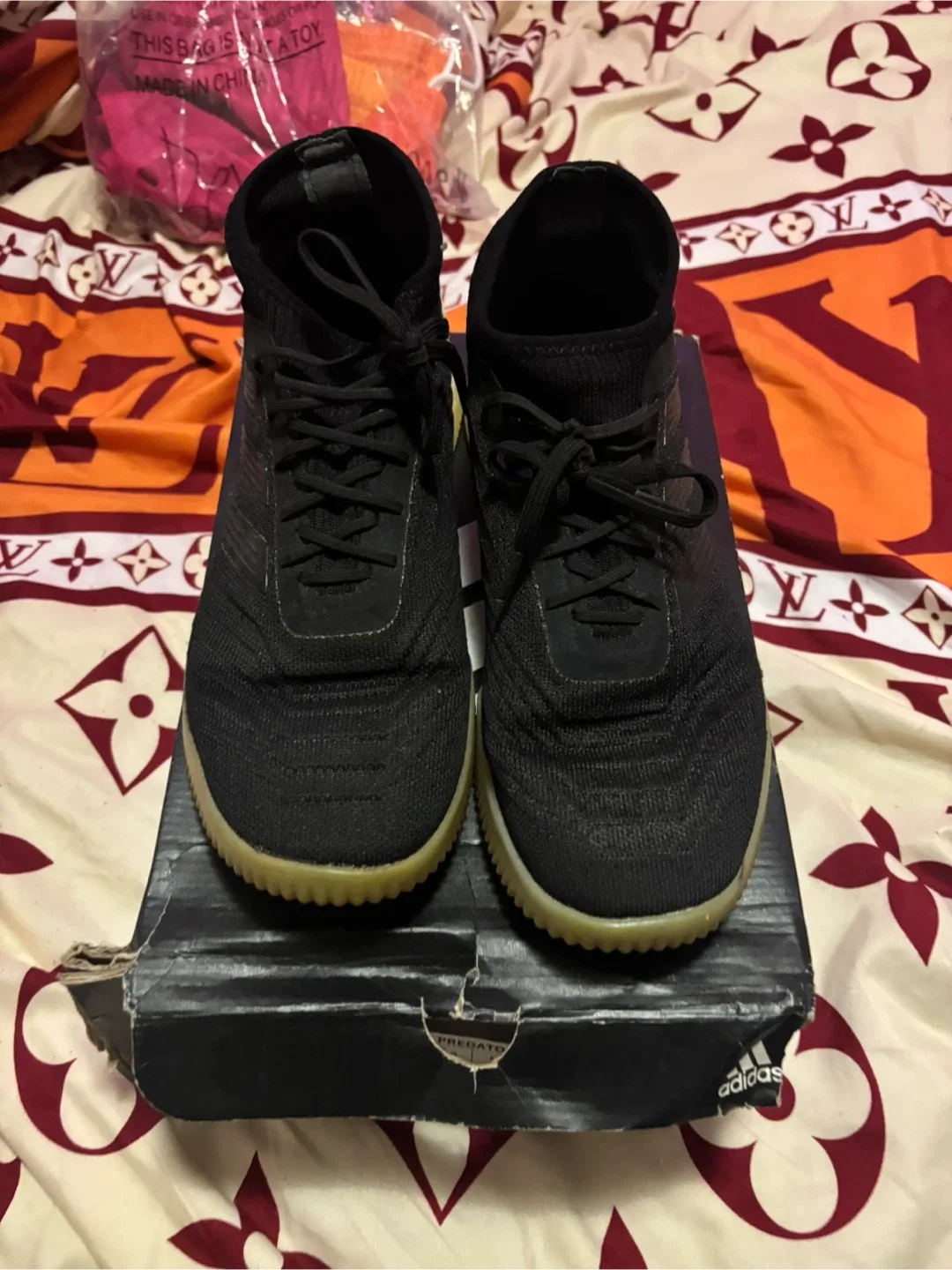 Adidas Predator 19.1 TR US 9.5 Black Soccer Shoes thumbnail