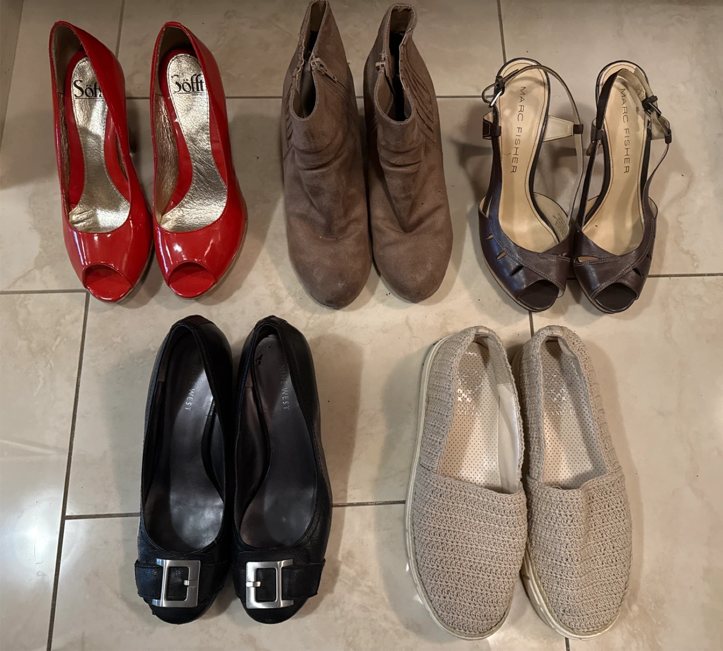 Variety of Women's Shoes - Nine West, Sofft, Marc Fisher