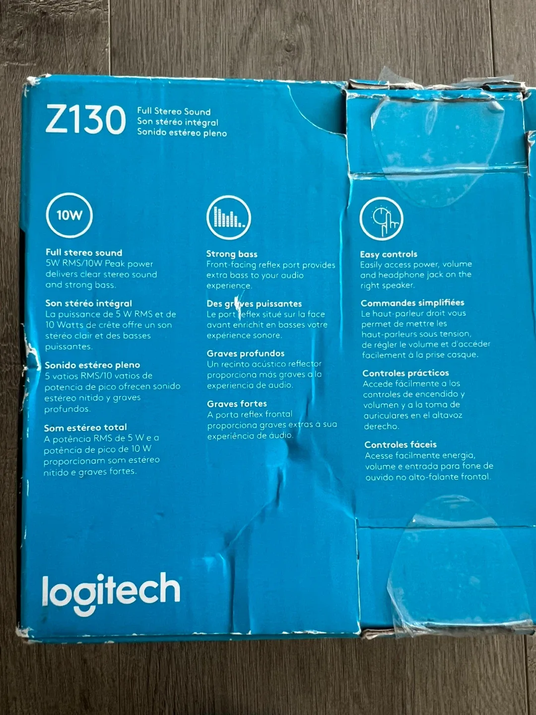 Logitech Z130 10W Speakers - Full Stereo Sound image indicator(2)