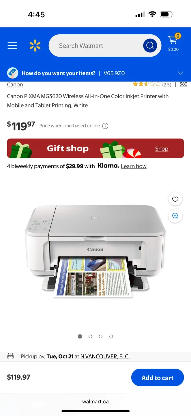 Canon PIXMA MG3620 Wireless All-In-One Printer