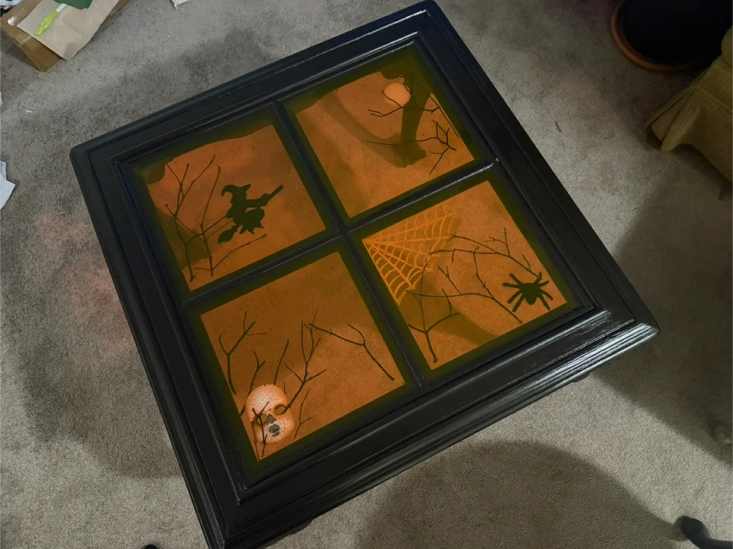 Handcrafted Halloween Themed Coffee Table image indicator(5)