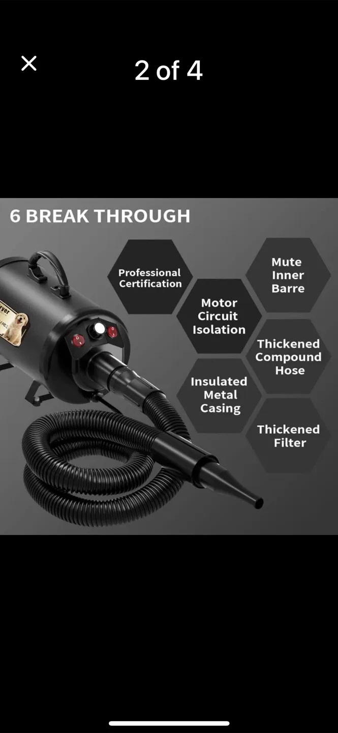Pet Dryer Dog Grooming Hair Blow Force Dryer image indicator(2)