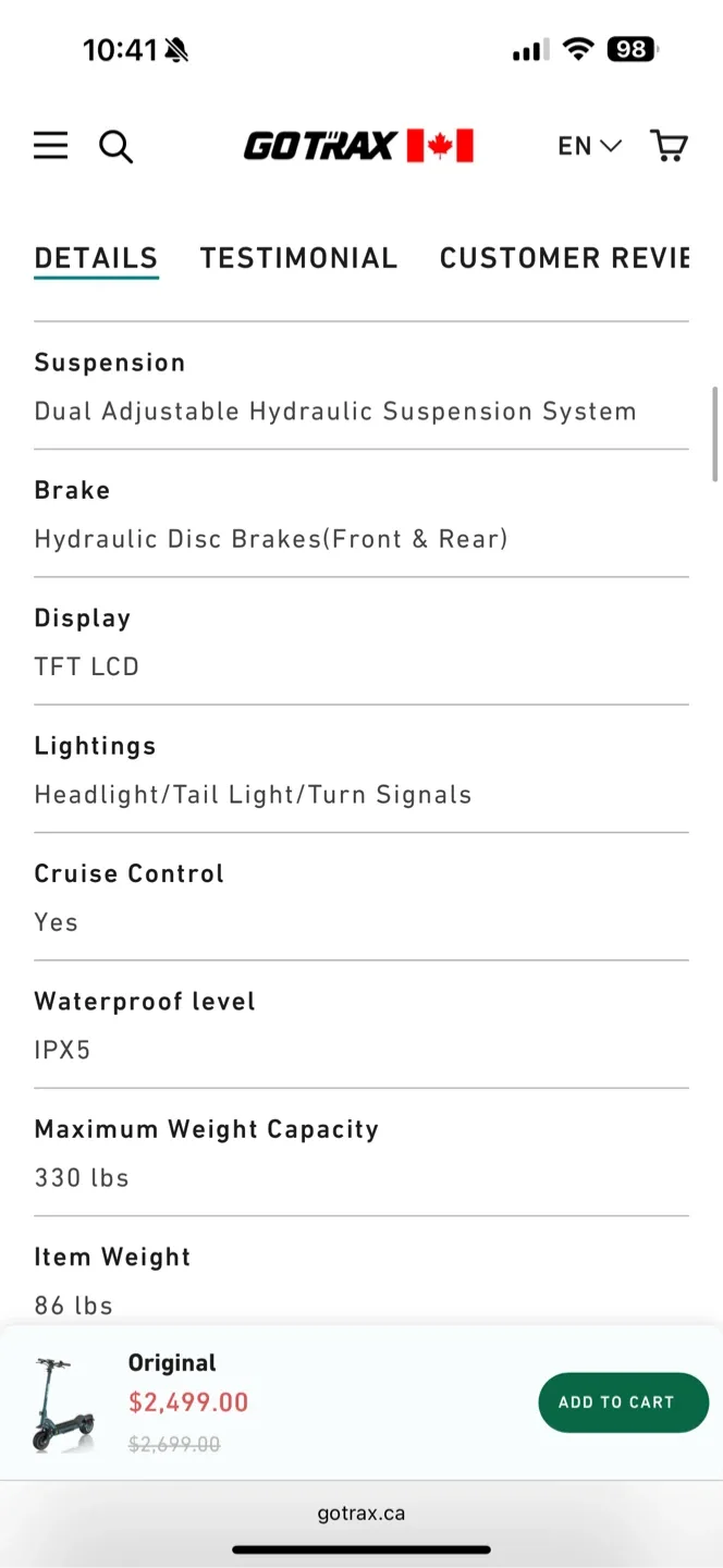 Gotrax Electric Scooter image indicator(8)