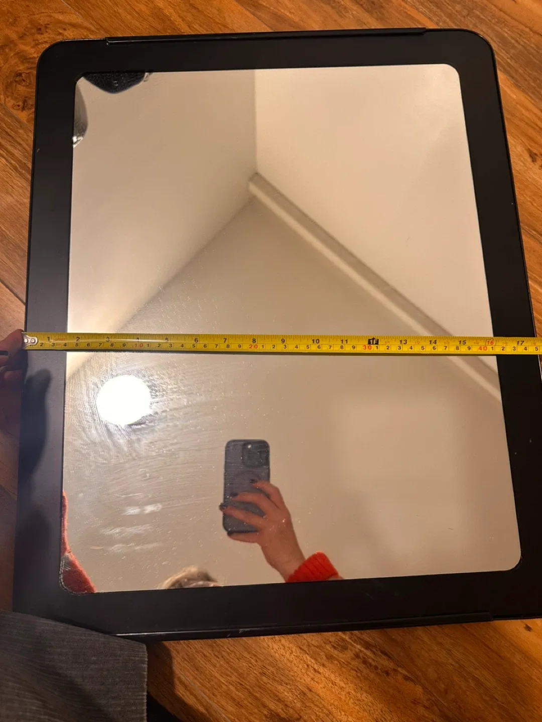 Ikea Hovet Mirror - Black, 17x30" image indicator(2)