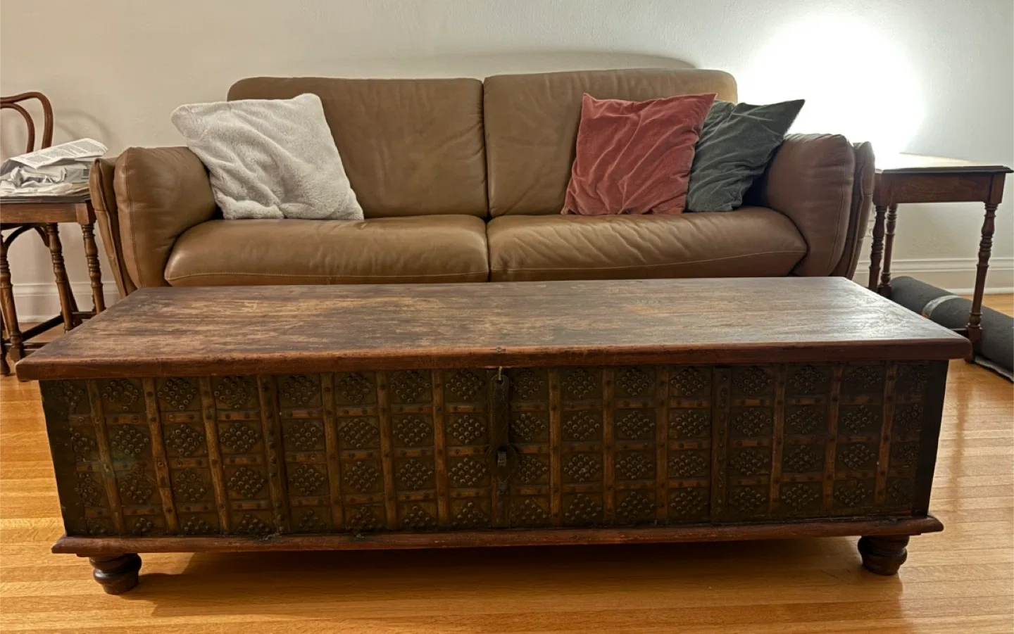 Antique Wooden chest/Media console/ Coffee Table