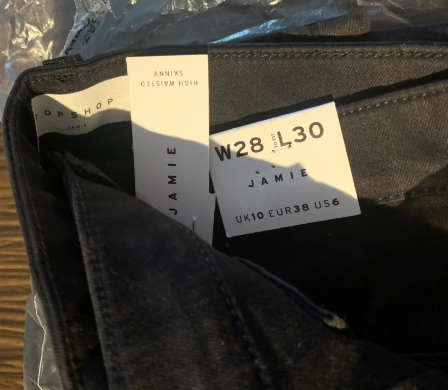 Topshop Black Jamie Jeans (NEW) image indicator(4)