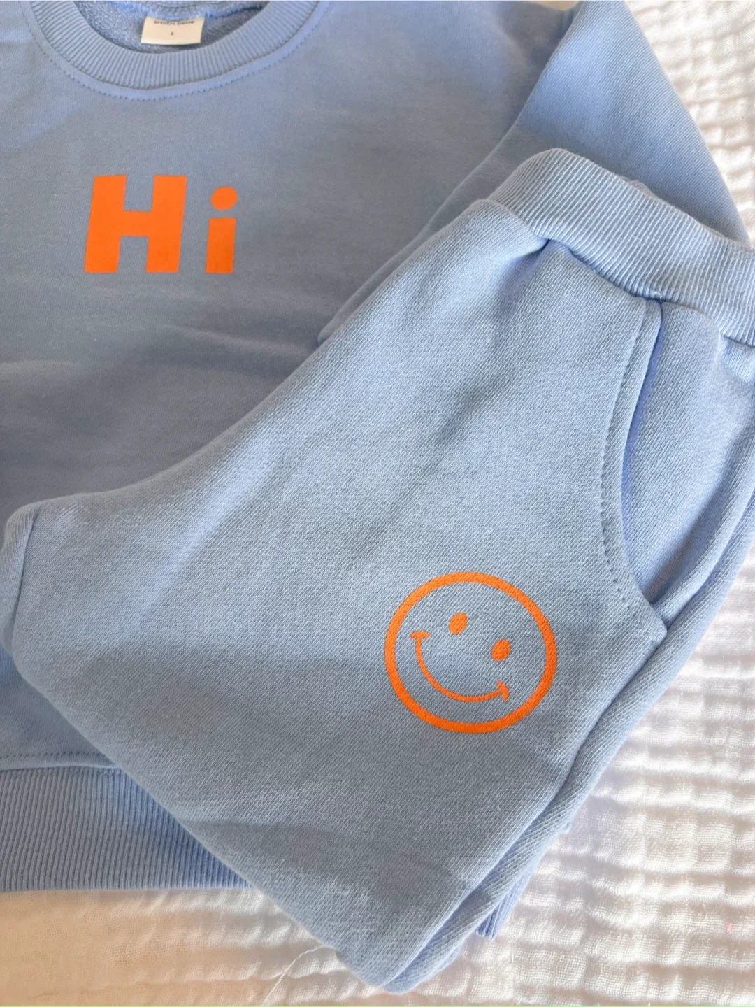 Kids' Matching Sweatshirt & Pants Set - Blue image indicator(2)