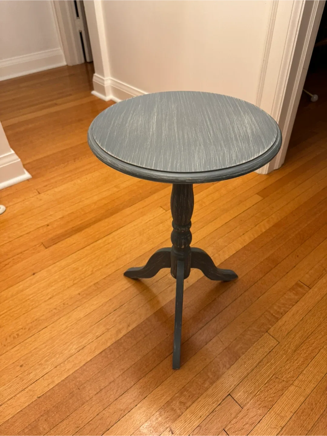 Round Grey Side Table