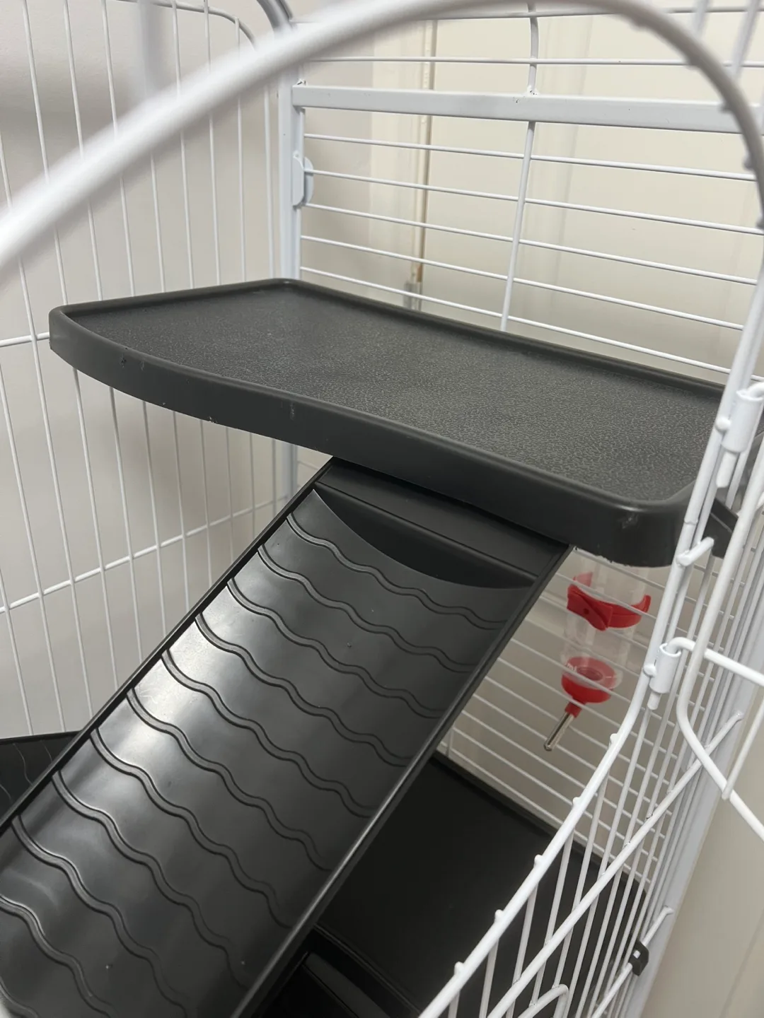 White Metal Small Animal Cage with Accessories image indicator(2)