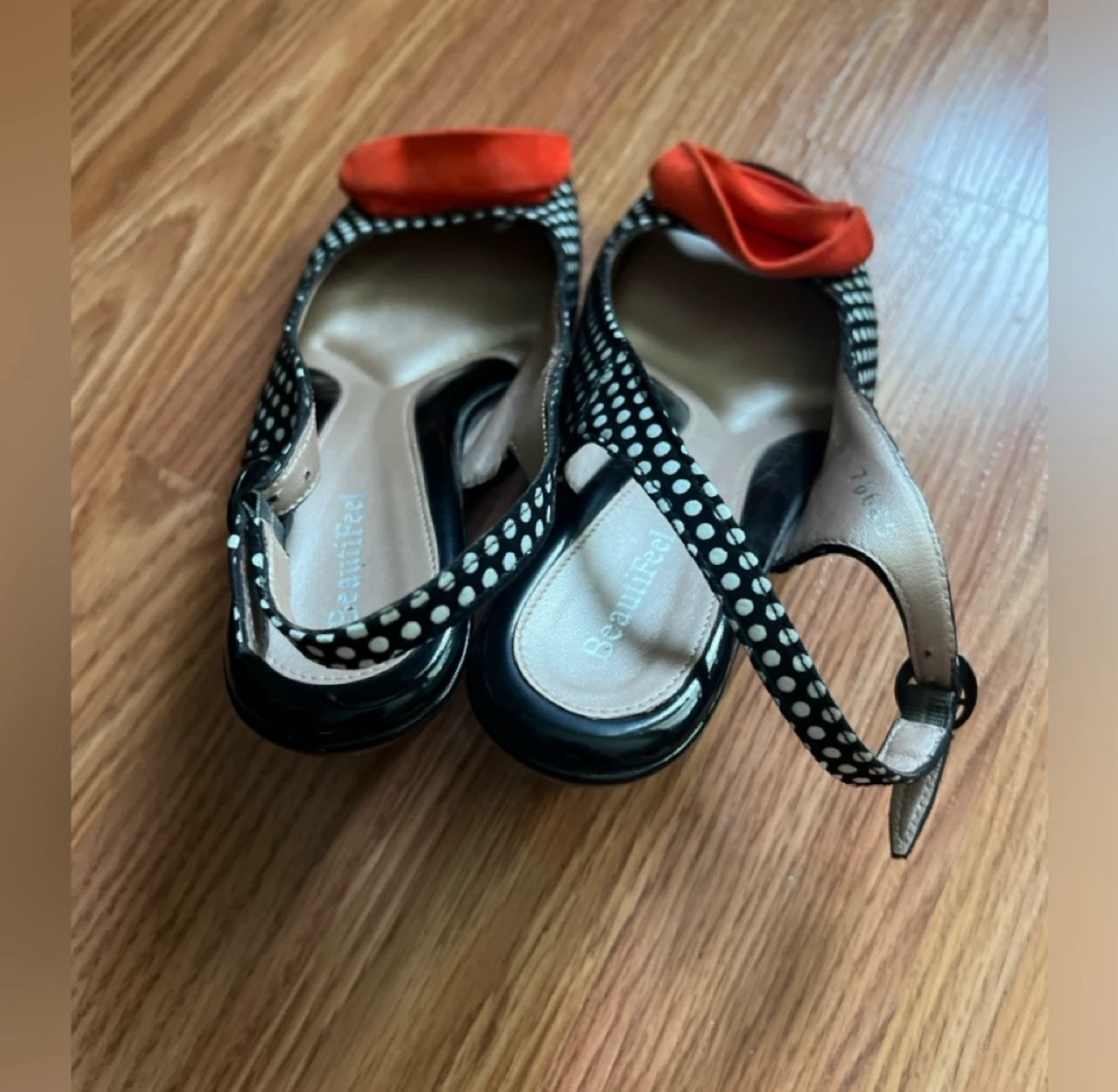 BeautiFeel Polka Dot Slingback Heels - photo 3