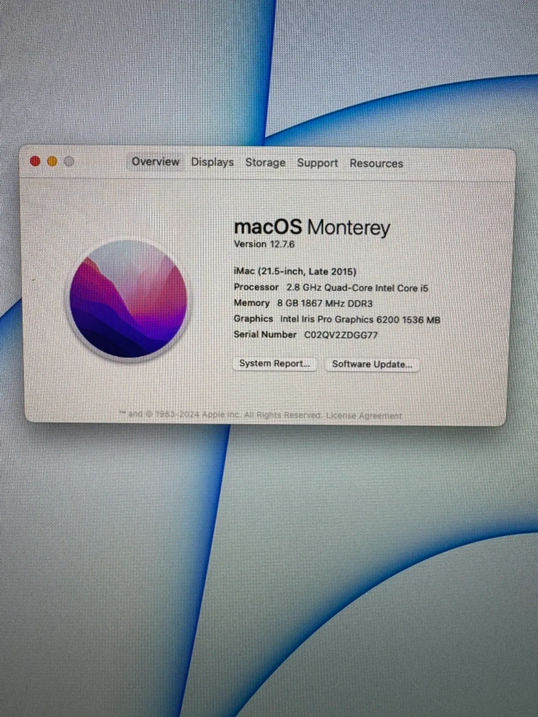 （222）iMac 21.5-inch Late 2015 image indicator(2)