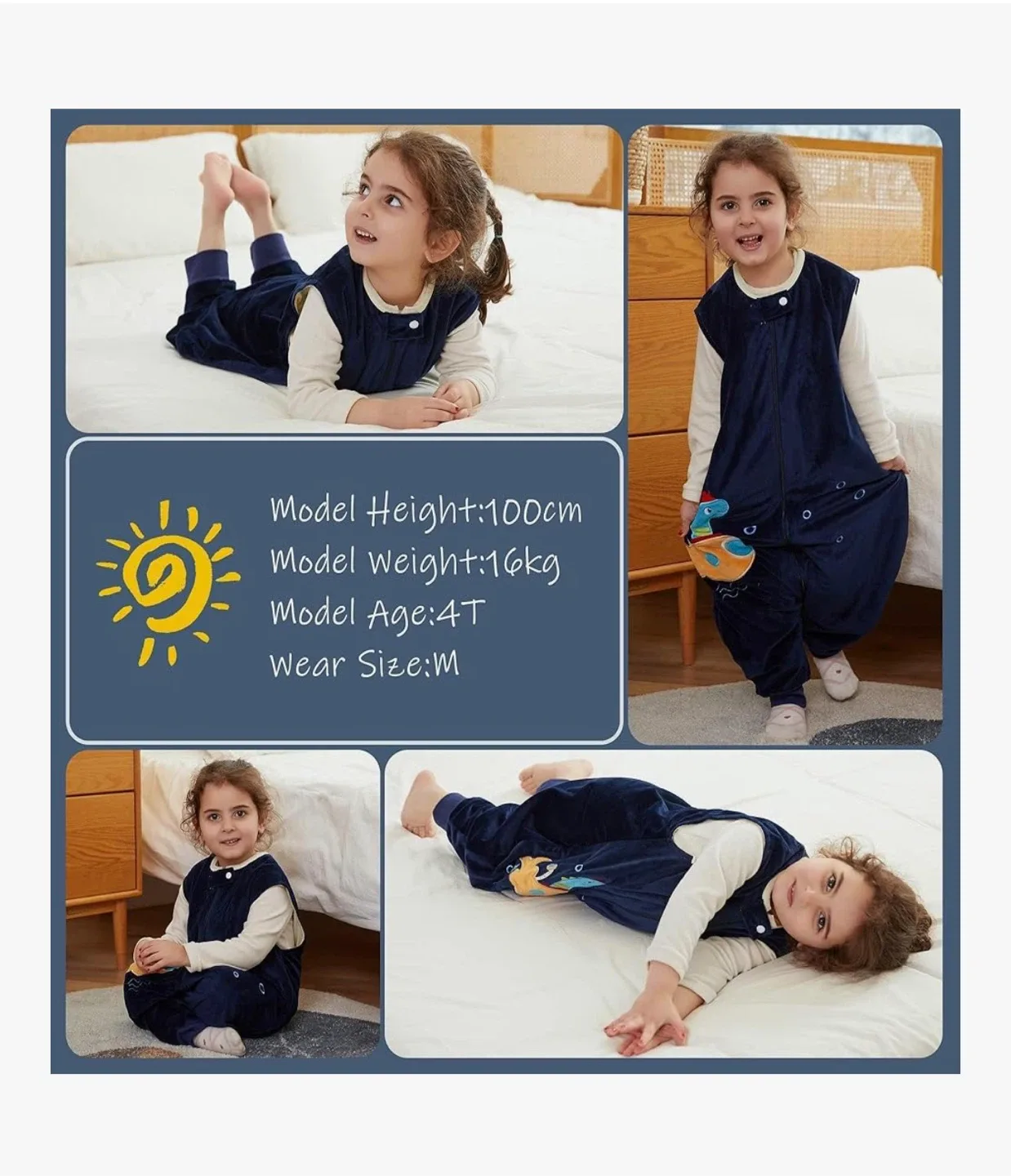 MICHEY Kids Sleep Sack, Size S (1-3T) image indicator(6)