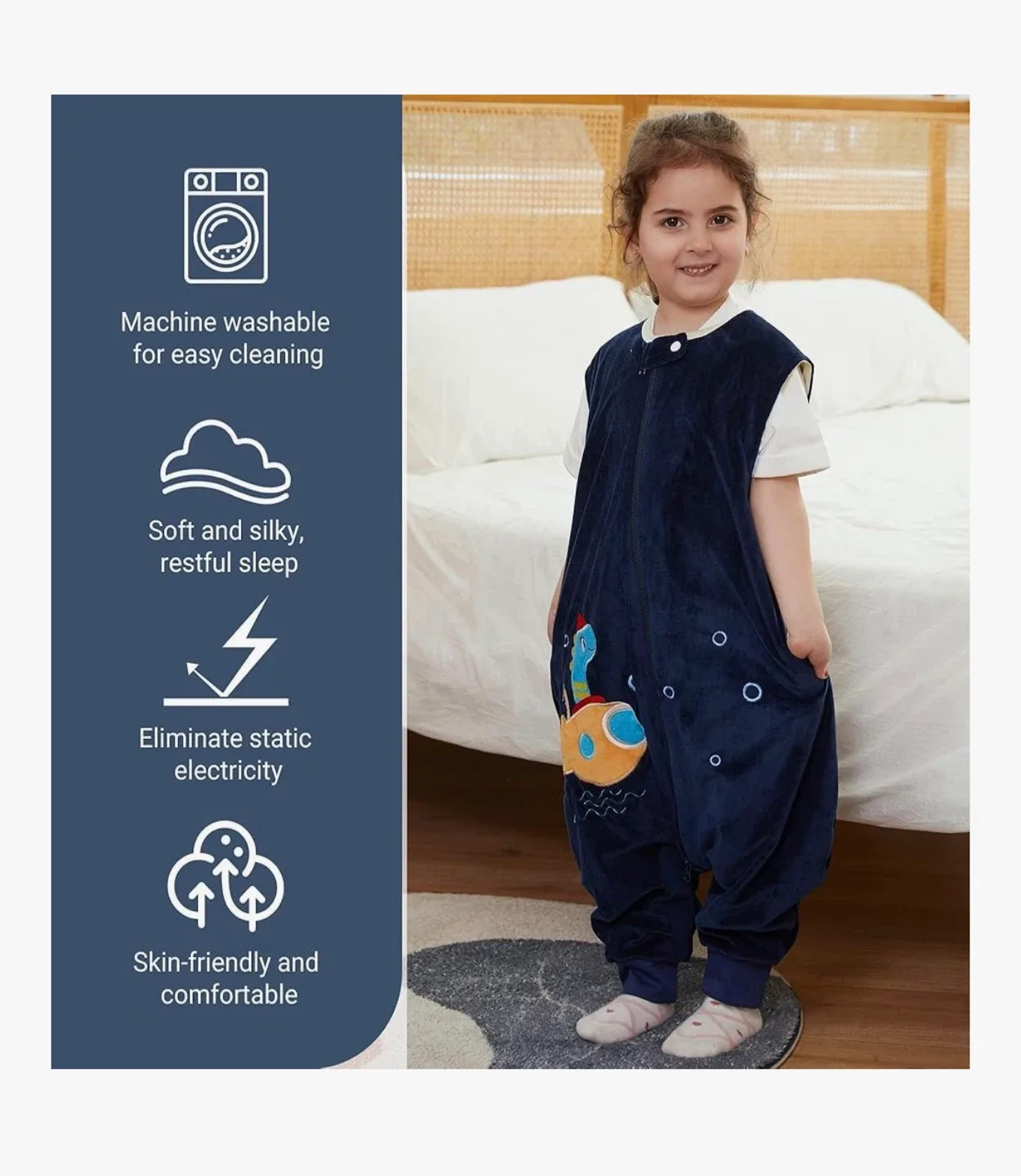 MICHEY Kids Sleep Sack, Size S (1-3T) image indicator(2)