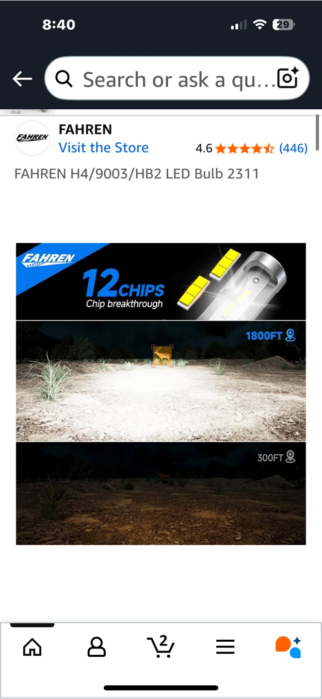 FAHREN H4/9003/HB2 LED Bulb 2311 - photo 3