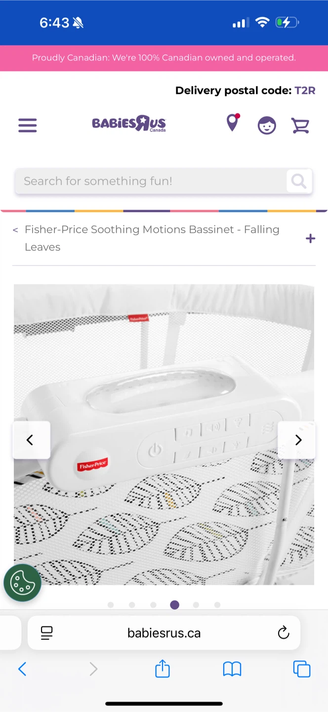 Fisher-Price Soothing Motions Bassinet - Falling Leaves - photo 2