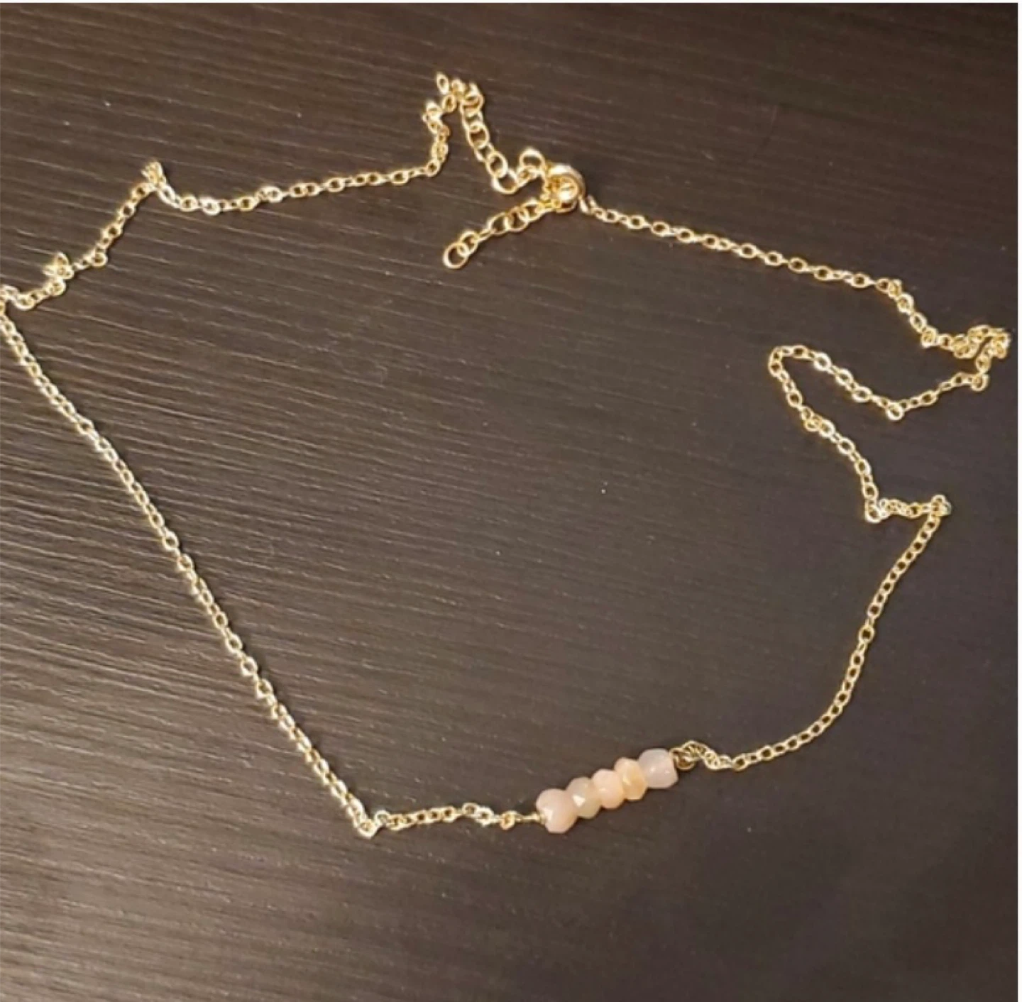 Kris Nations Moonstone Gold Necklace