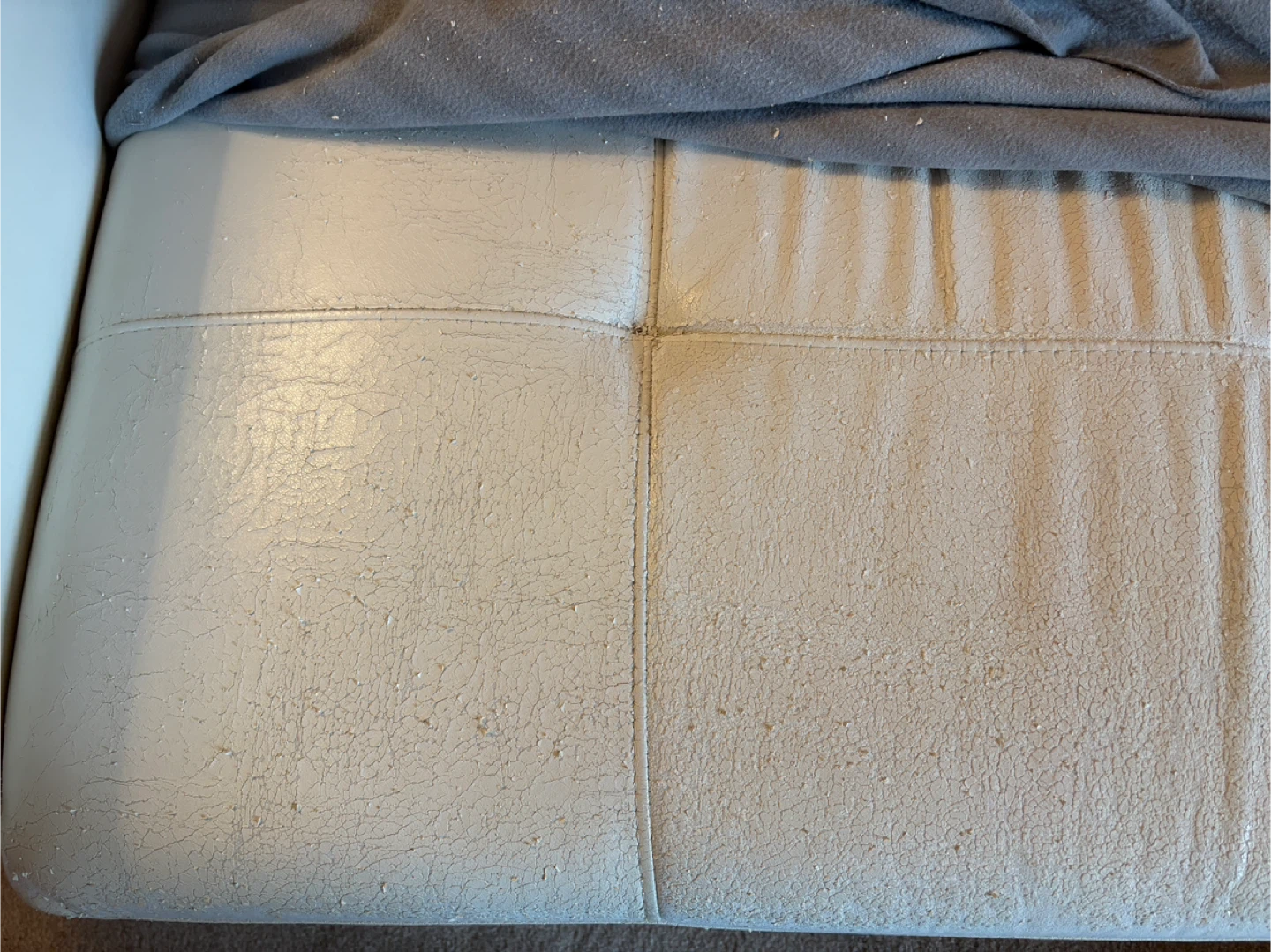 White Faux Leather Sectional Sofa with Storage - photo 4