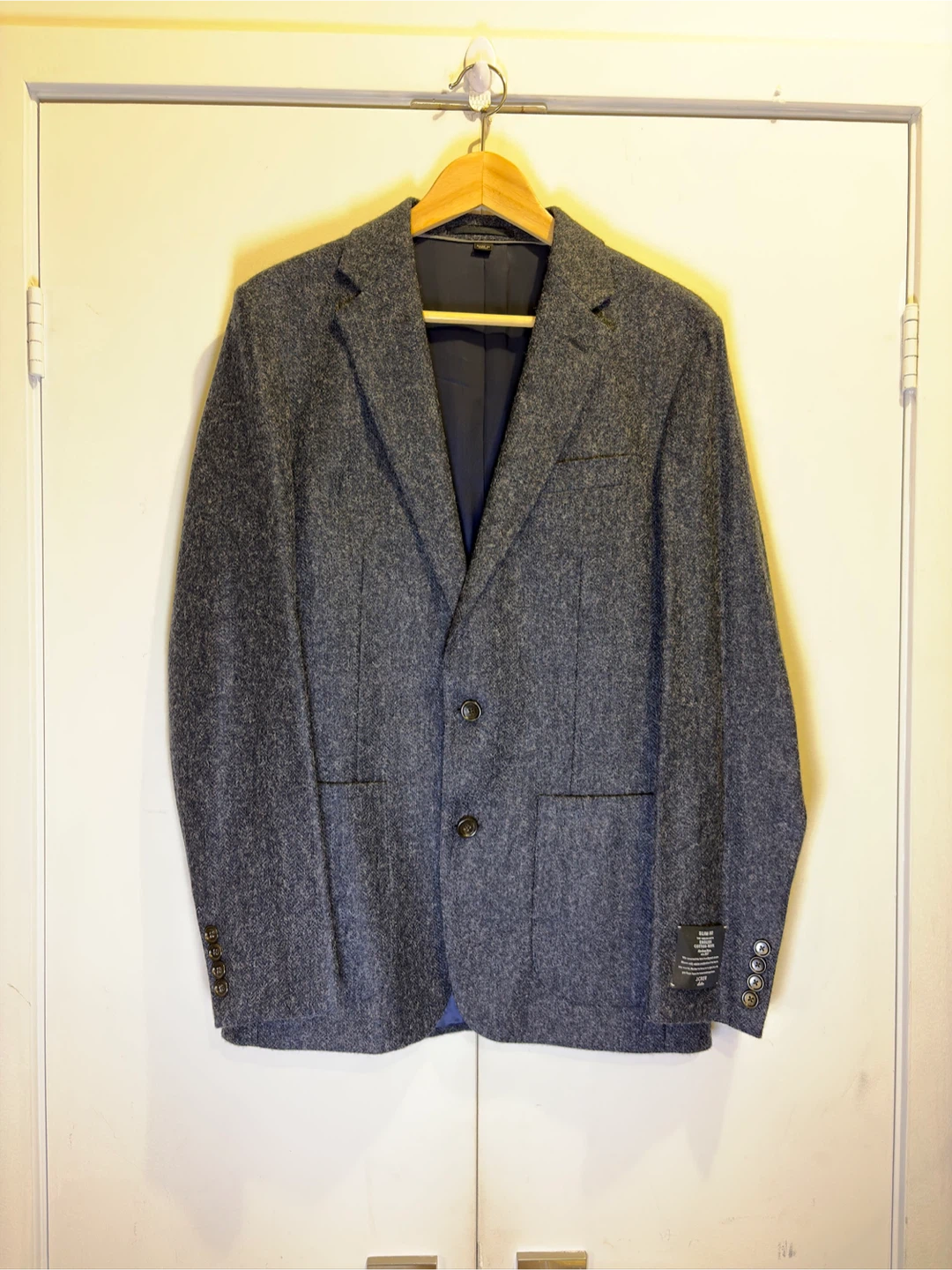 J Crew Ludlow British Wool-Cotton Suit Jacket