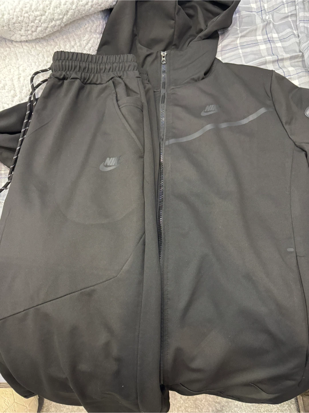 Nike Black Tracksuit - Size M
