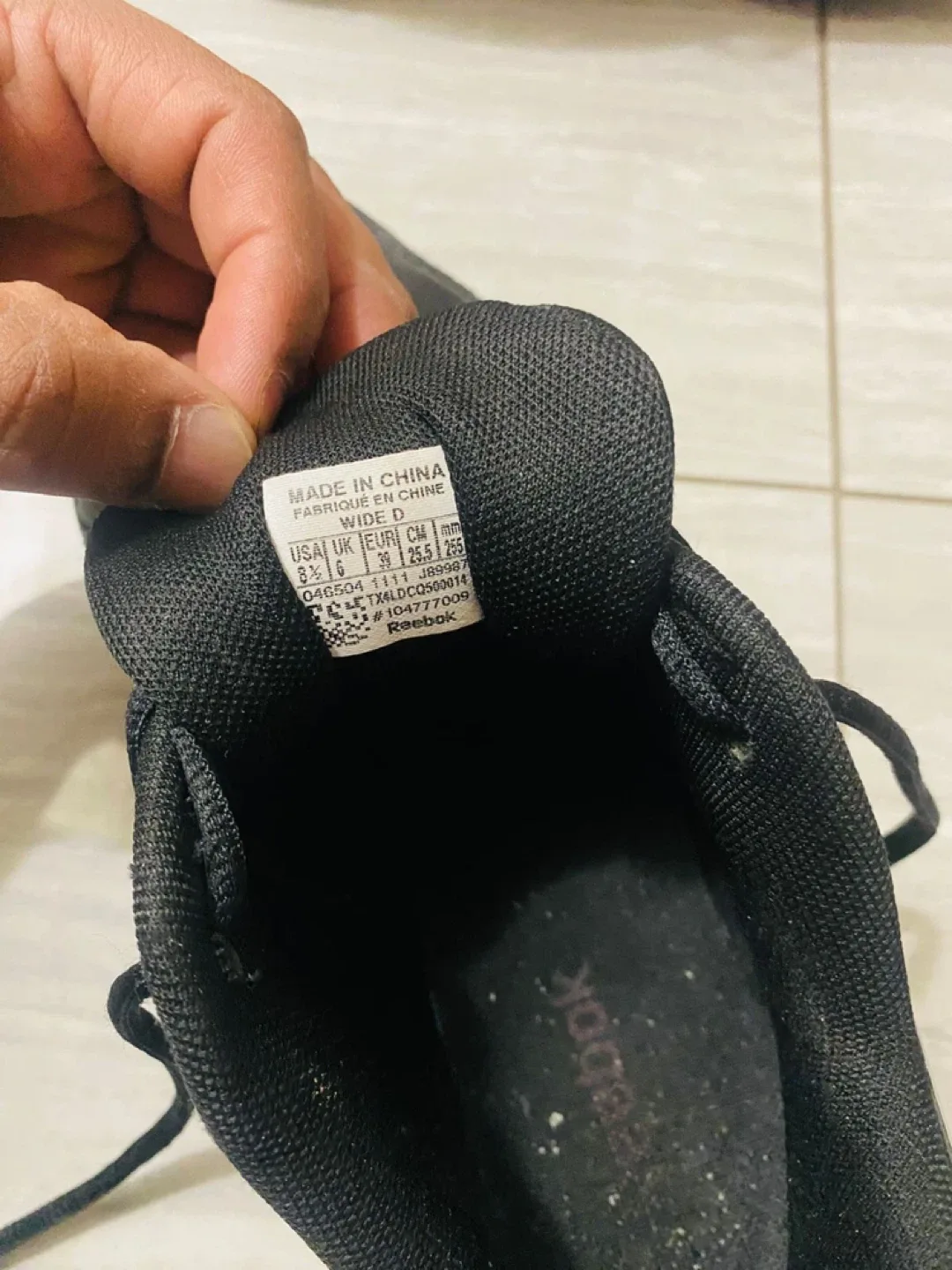 Reebok Black Sneakers - Women's Size 8.5 image indicator(4)