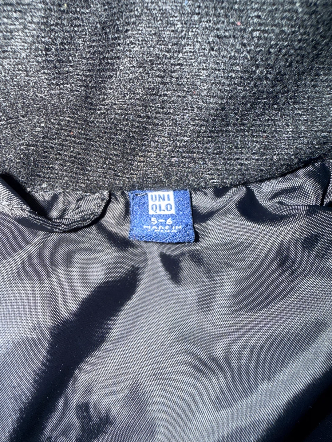 UNIQLO Kids Jacket Size 5-6 Gray/Black - photo 4