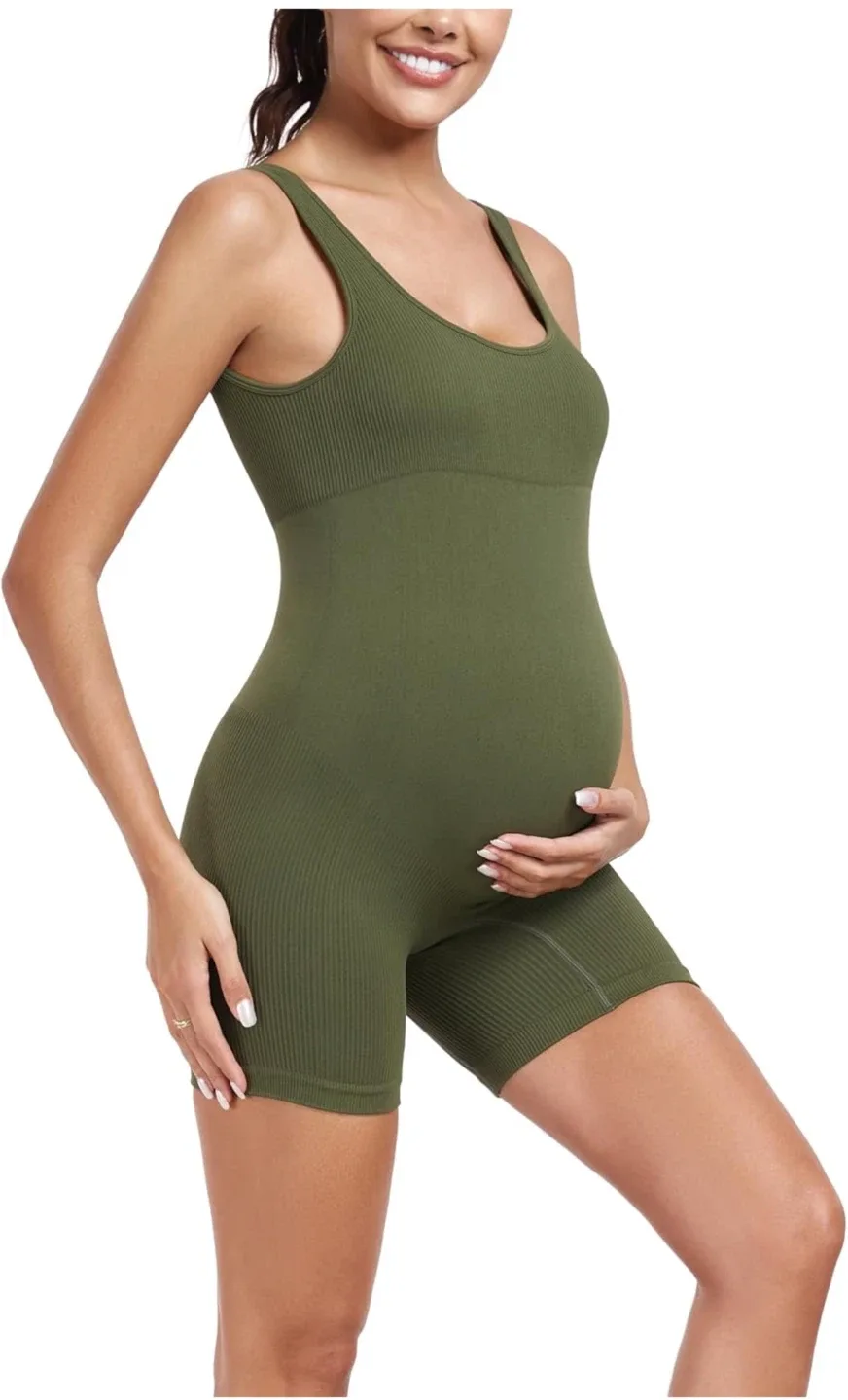 Maternity Bodysuit - Olive Green image indicator(3)