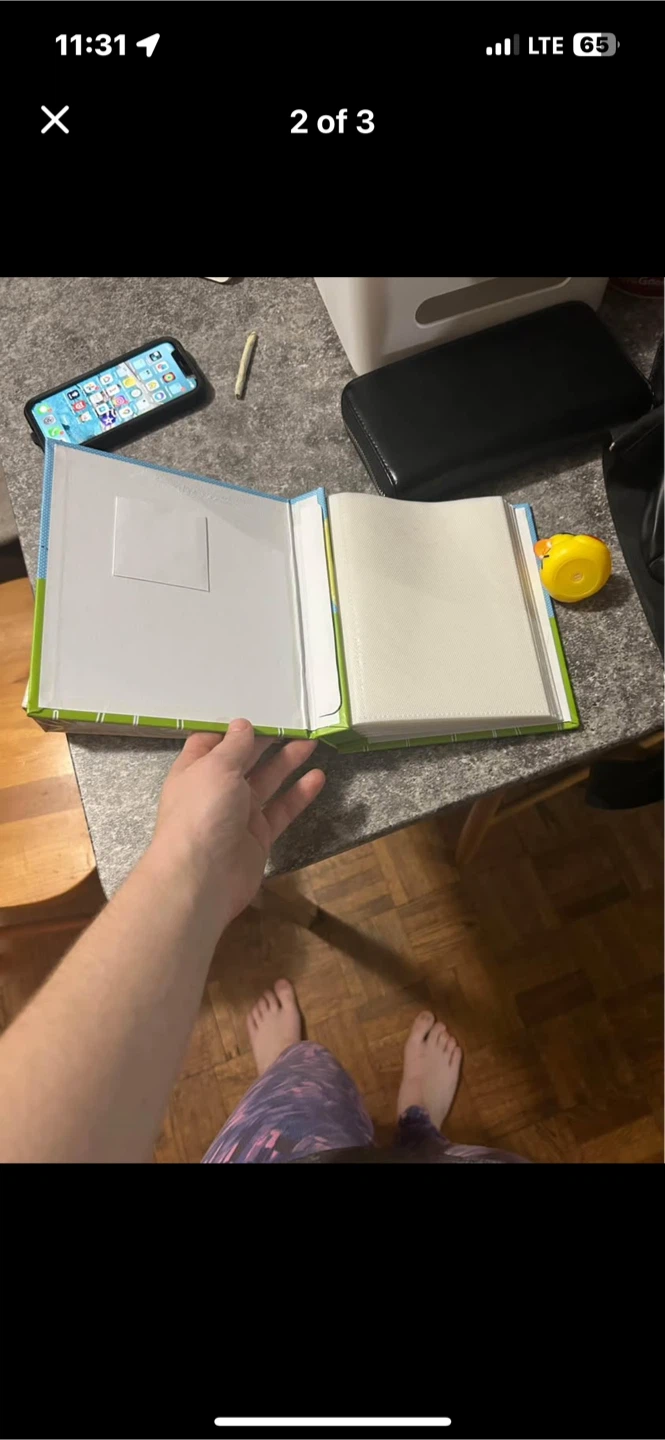 Photo Album with Floral Design
