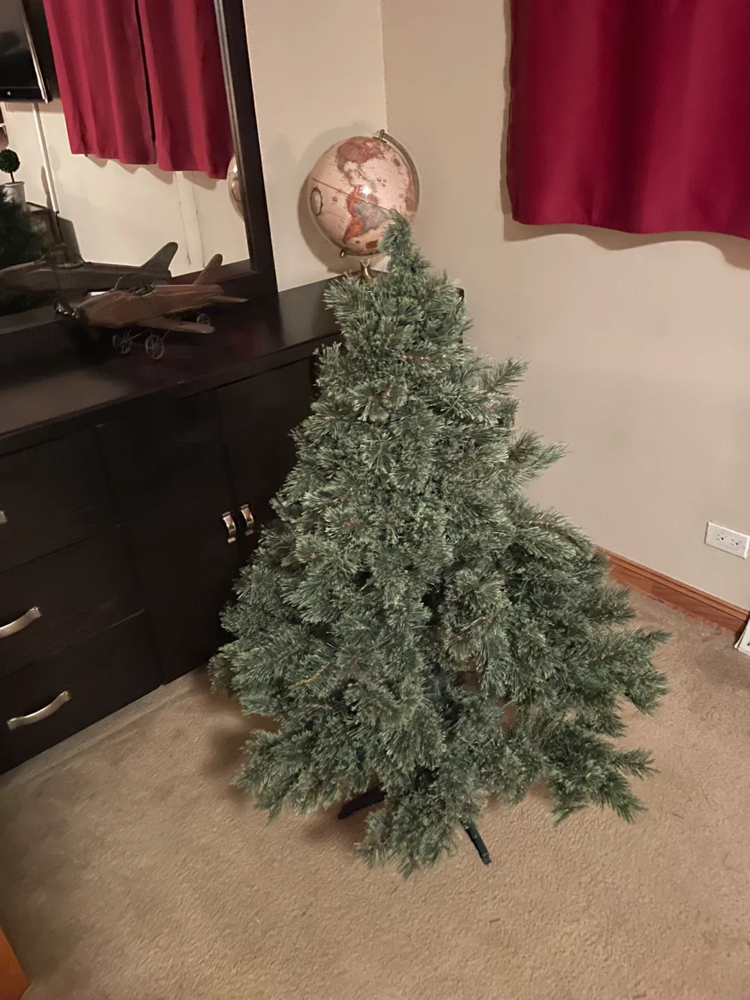 Target Brand 4 1/2 FT Pre-Lit Artificial Christmas Tree. image indicator(2)