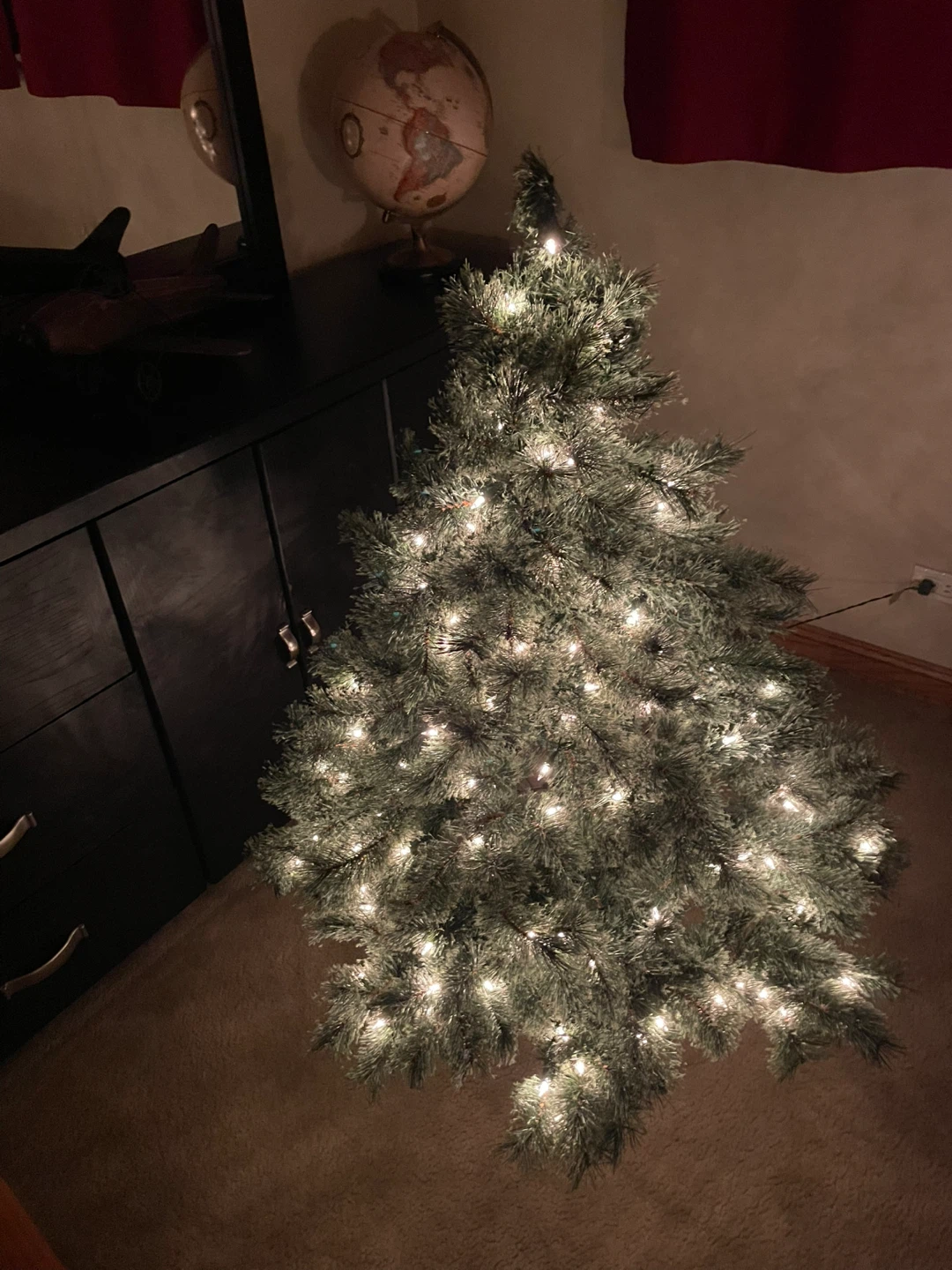 Target Brand 4 1/2 FT Pre-Lit Artificial Christmas Tree.