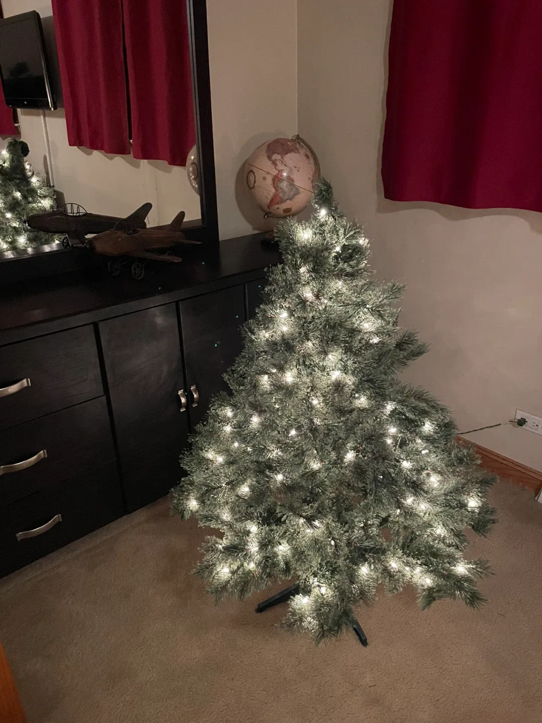 Target Brand 4 1/2 FT Pre-Lit Artificial Christmas Tree. image indicator(3)