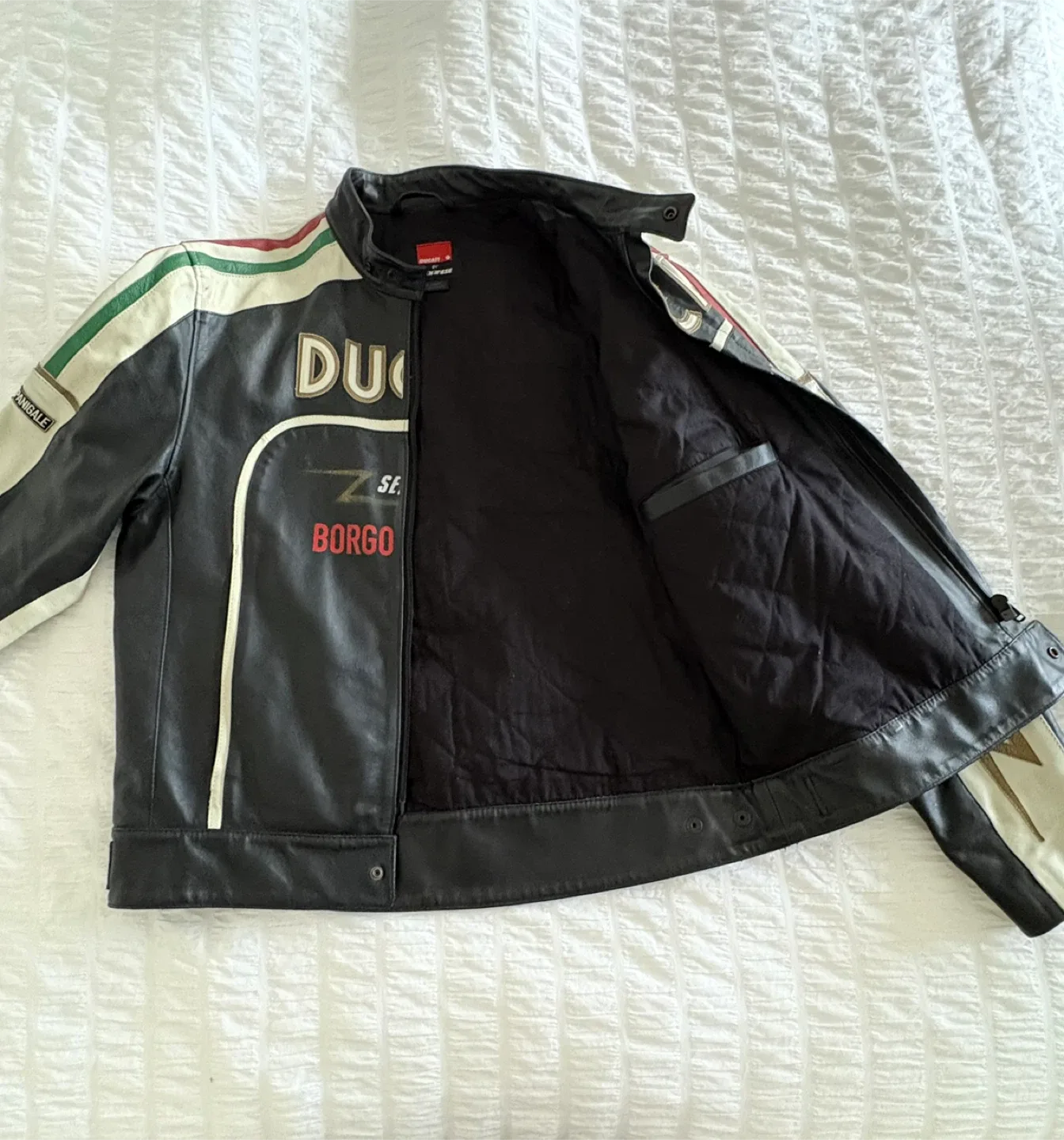Ducati Leather Motorcycle Jacket image indicator(7)