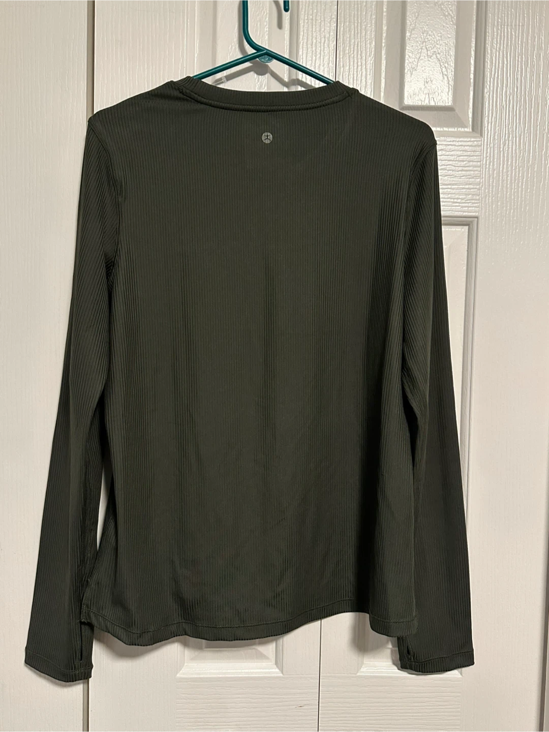 Danskin Olive Green Ribbed Long Sleeve - Size M - photo 3