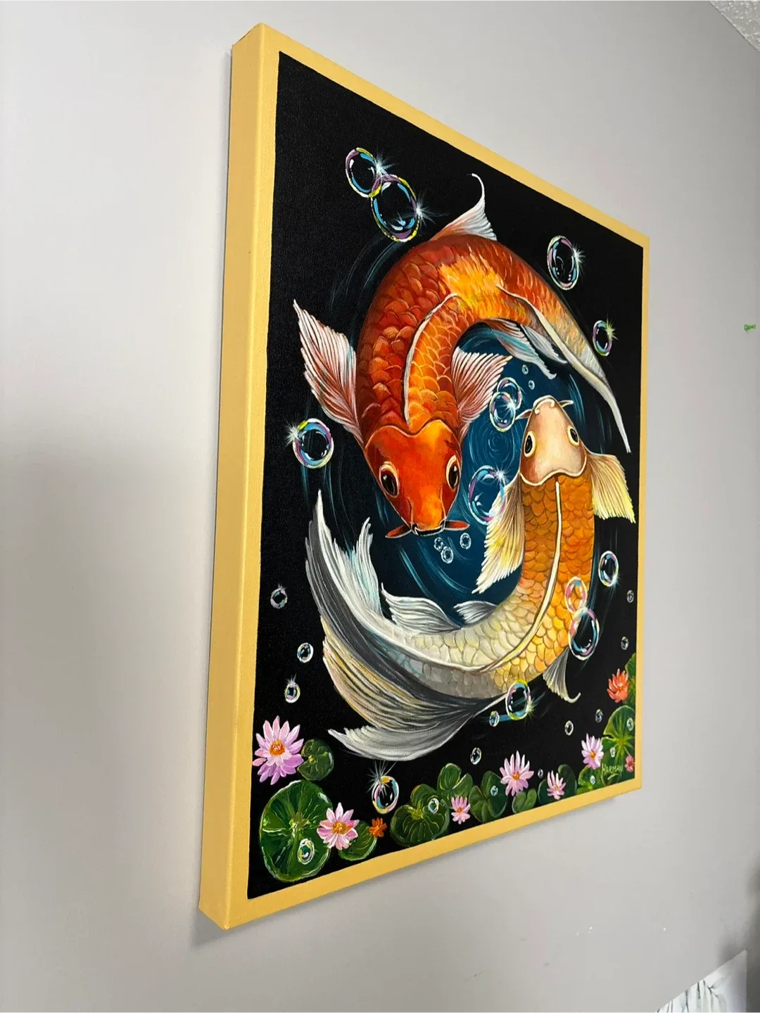 Original Handmade Koi Fish Painting image indicator(2)