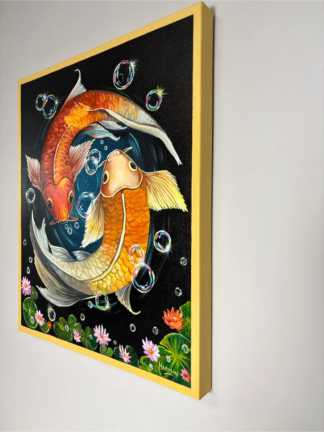 Original Handmade Koi Fish Painting image indicator(3)