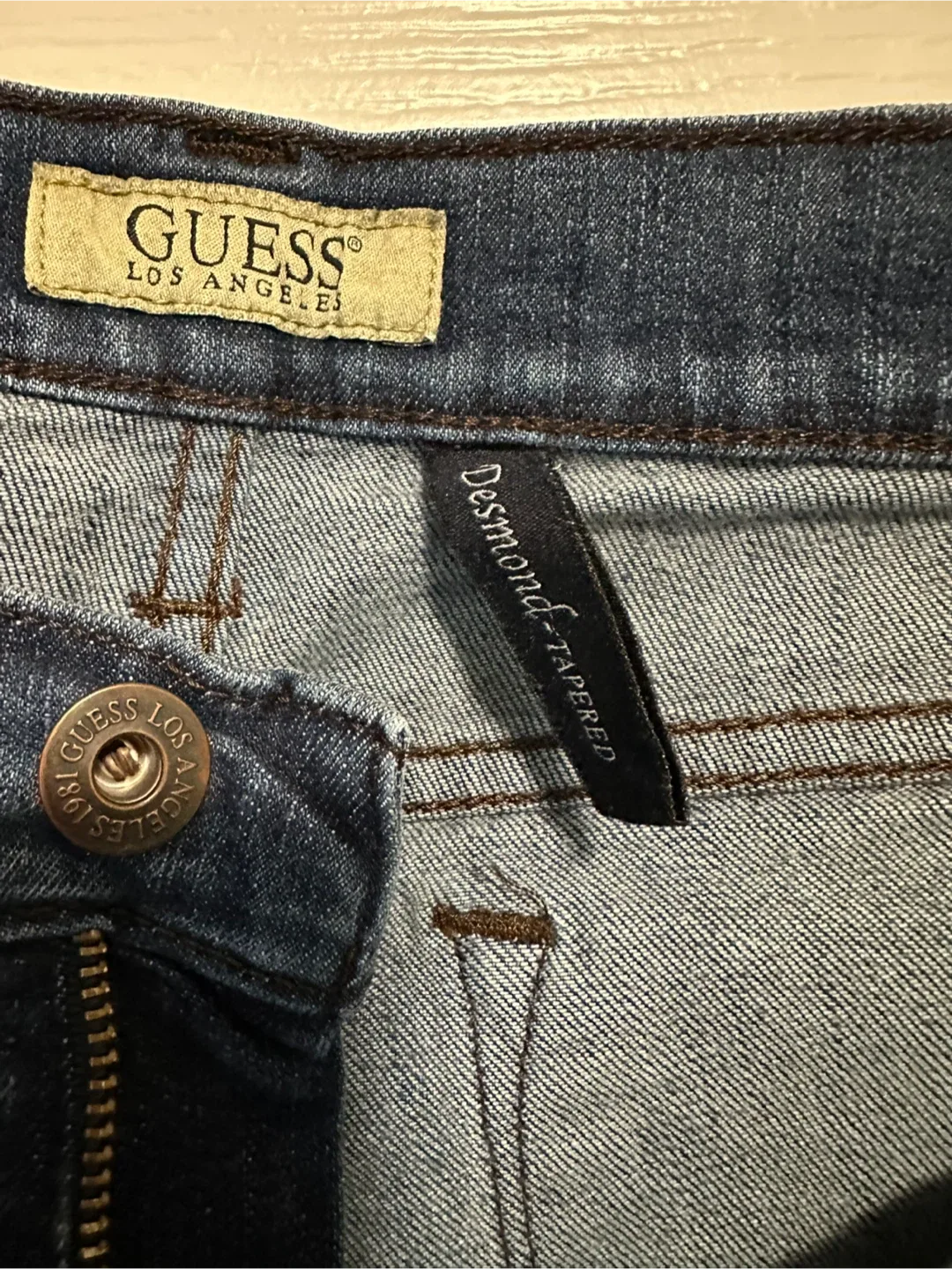 Guess Los Angeles Desmond Tapered Jeans, Size 30x34 image indicator(5)
