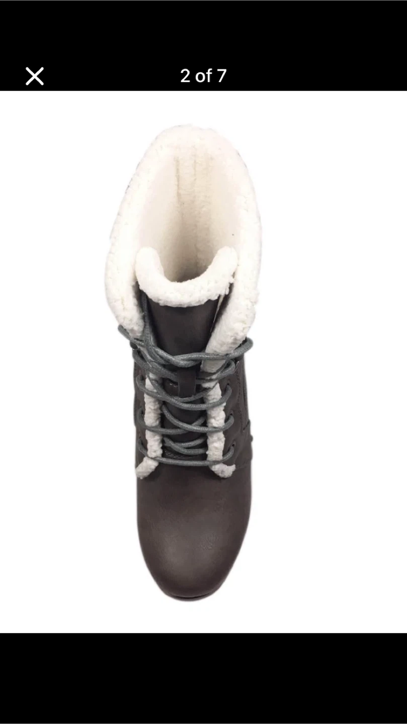 Time & Tru Wedge Booties - Size 8 - photo 4