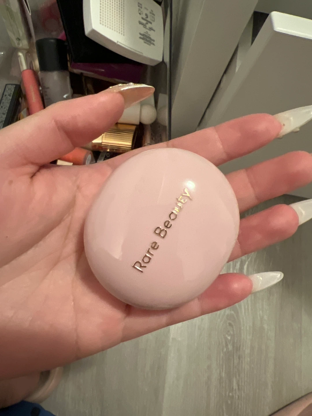 Rare Beauty Nearly Apricot Cream Blush