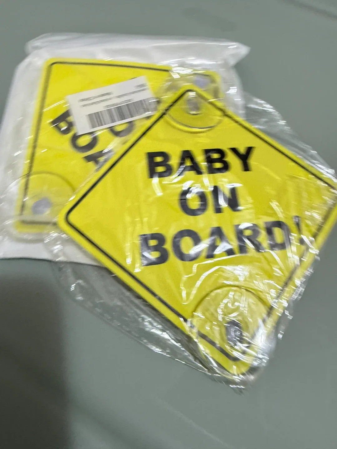 Baby on Board Car Safety Sign - Yellow image indicator(4)