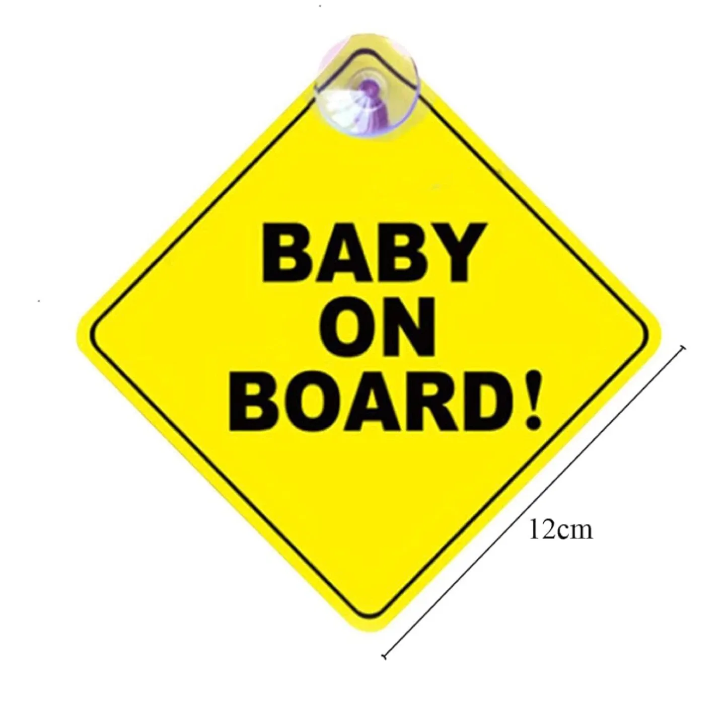 Baby on Board Car Safety Sign - Yellow image indicator(3)